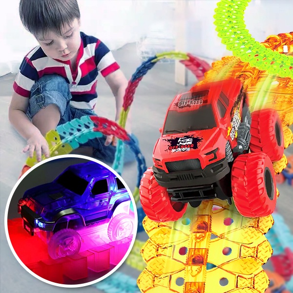Binario luminoso con auto | LUMITRACK