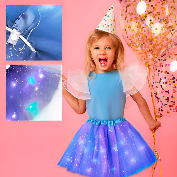Gonna luccicante a LED PRINCESS