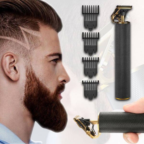 Tagliacapelli elettrico con lama a T - contorni netti per barba e attaccatura dei capelli | GRITSY