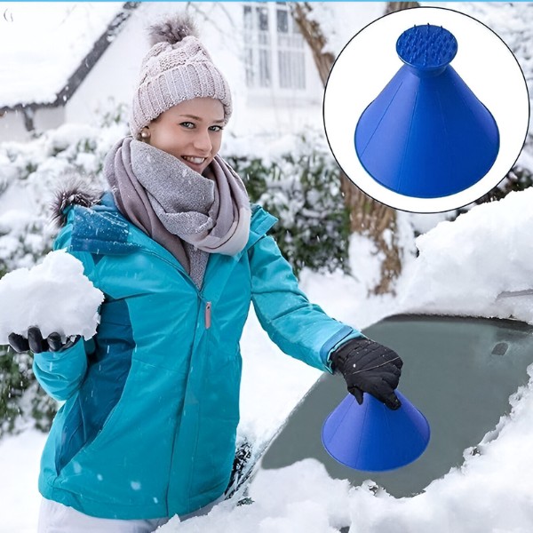Raschiaghiaccio per auto + imbuto | ICYWIZARD