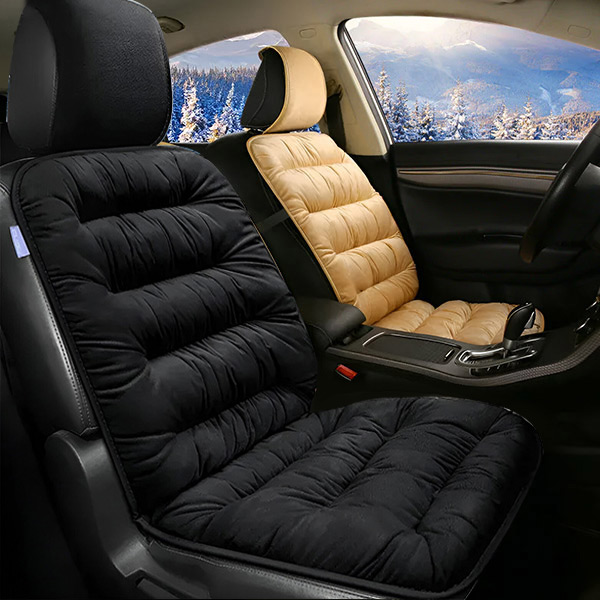 Dolori all'anca e alla schiena durante i viaggi? Copertura sedile in peluche | CUSHYRIDE