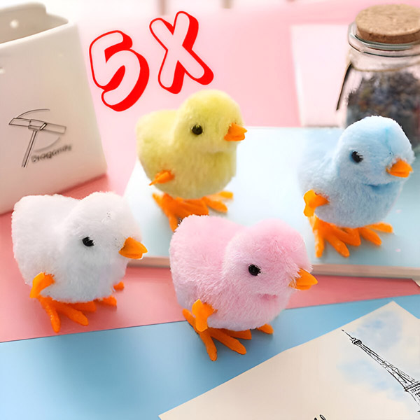 Pulcini Saltellanti a Molla - Set da 5 | CHIKLET