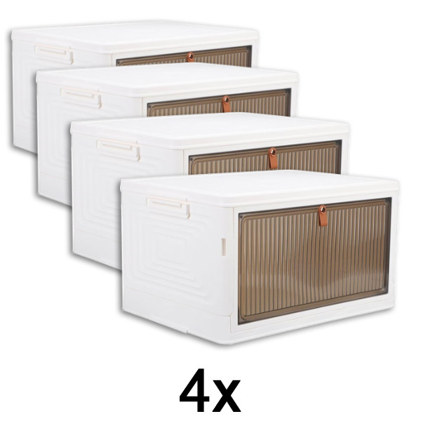 4x Scatola portaoggetti con coperchio – pronta in 2 minuti, senza attrezzi | ORGABOX