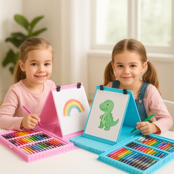 Set artistico da 208 pezzi con cavalletto a scomparsa | ARTIMASTER