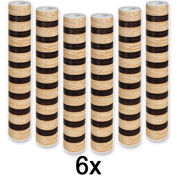 6x Pannello murale autoadesivo effetto legno | LINEWALL