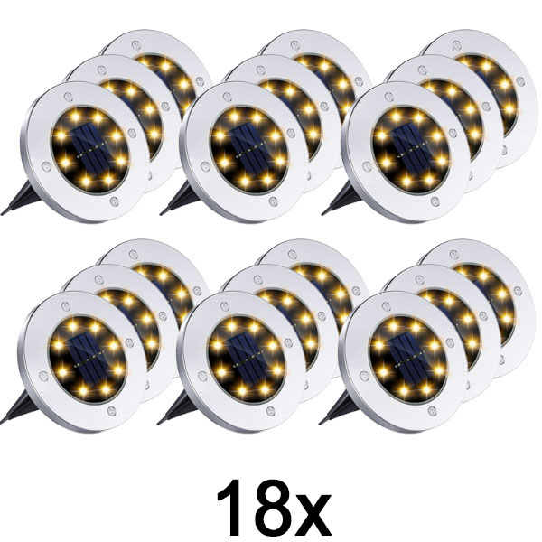 6x Luci solari da terra per uso esterno (3 pz) | LUMIGARD