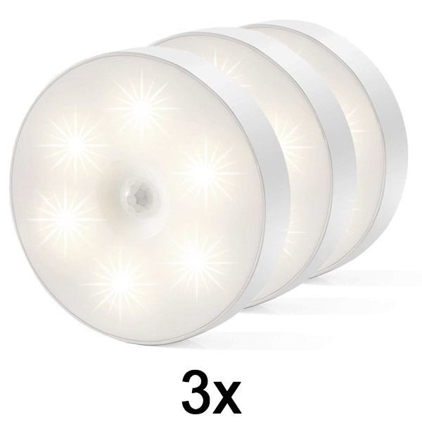 3x Lampada LED intelligente con sensore di movimento | LUMISIGN