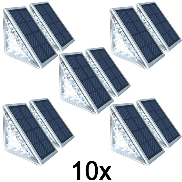 5x Lampada solare impermeabile (2 pezzi) | LUMOSTEP