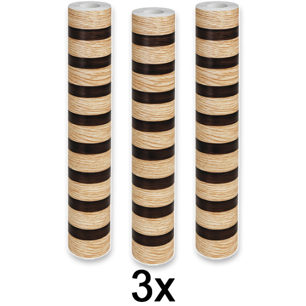 3x Pannello murale autoadesivo effetto legno | LINEWALL
