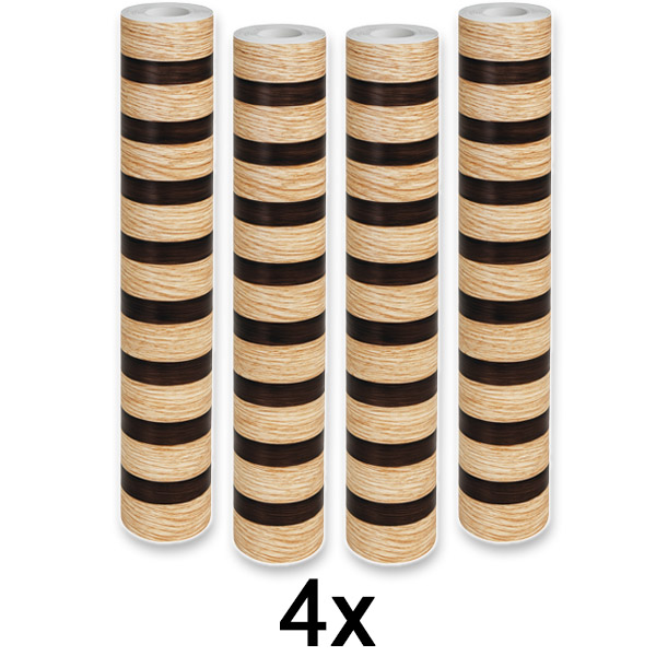 4x Pannello murale autoadesivo effetto legno | LINEWALL