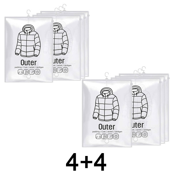 1x Sacchetti sottovuoto da appendere – (4 pz) | VACUHANG 4+4 GRATIS