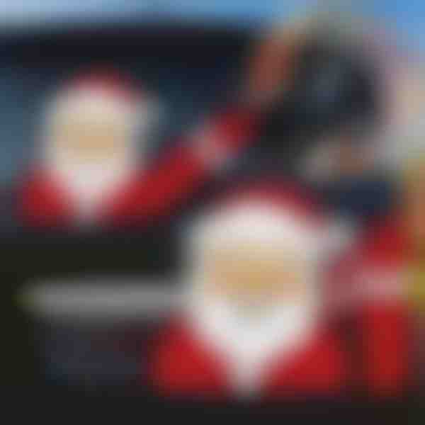 Adesivo di Babbo Natale per tergicristallo posteriore dell'auto | SANTAWIPER