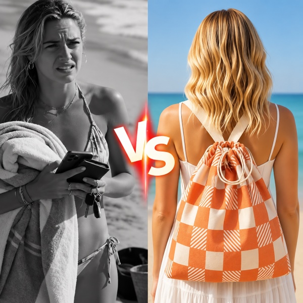 Zaino asciugamano da spiaggia convertibile | BAGTOW