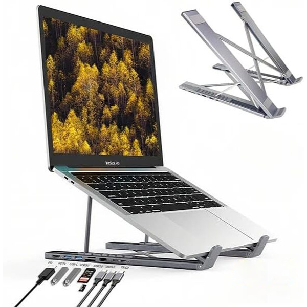Supporto per laptop all'altezza degli occhi - 8 porte | LAPDOCKX